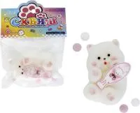 Игрушка антистресс Котик с рыбкой, сквиш, 10х6см
