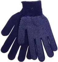 Перчатки нейлоновые Классика с ПВХ покрытием, синие. б/упак