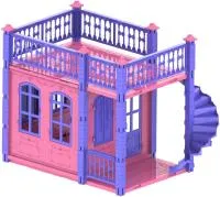 Домик д/кукол Замок Принцессы 1 этаж розовый