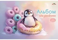 Альбом для рисования 12л А4 КТС Сладкий пингвиненок Р100