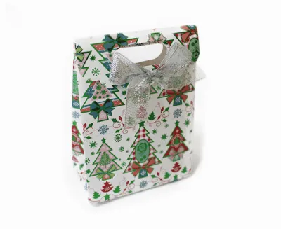 Пакет подарочный 11.5х6х16см (GB30874-K5 Нарядные елочки)