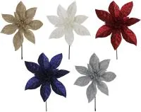 Цветок декоративный Пуансеттия Размер: 16х2х16см