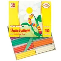 Пластилин 10цв 150г ЛУЧ Кроха мягкий, со стеком