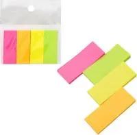 Блок-закладки 40л 4цв WORKMATE 50х20мм Неон