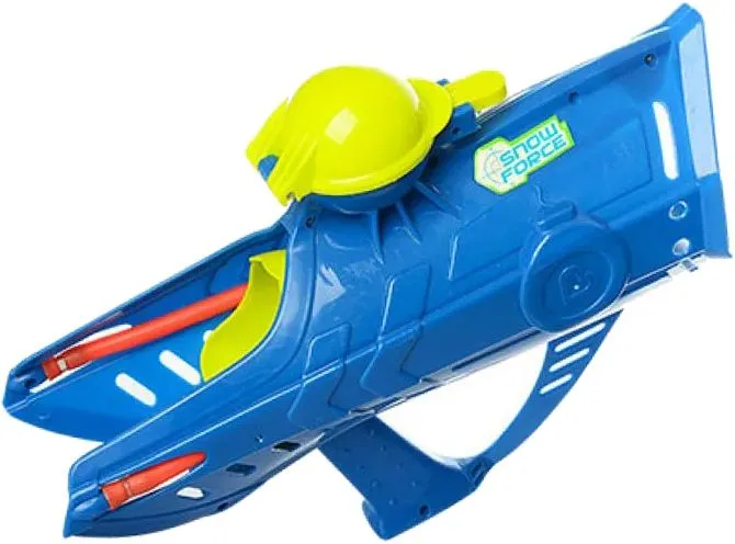 Набор игровой Снежкометатель со встроенным снежколепом+2 мягких снежка (синий // 1559378)