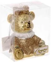 Ёлочная игрушка Милая медведица 7,5х6х9,5см, цвет: шампань