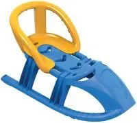 Салазки со спинкой Снежинка 