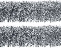 Мишура с мерцанием d14х200см Цвет: серебро