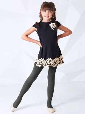 "Giulia" колготки Teen Girl Classics (р.152-158 nero)