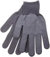 Перчатки нейлоновые Классика с ПВХ покрытием, серые б/упак