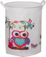 Корзина для белья Совушка 350х450мм с затяжкой текстиль