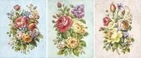 Полотенце кухонное 45х60см рогожка Пионы 