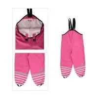 Брюки-дождевики для девочки Женева цвет: розовый 