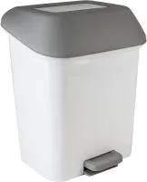 Контейнер для мусора с педалью  Step 15л белый