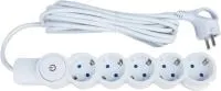 Удлинитель сетевой Спутник 5 гнезд 4,5м 16А с заземлением,выключатель