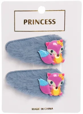 Зажим для волос Boom детские 2шт  (Лисичка Соня 658-118)