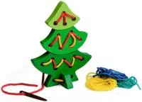 Игра развивающая Шнуровка Елочка нарядная