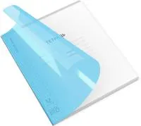 Тетрадь 12л клетка ErKr Классика CoverPro Fizzy голубая