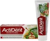 Зубная паста ACTIDENT Ultra Protect 100г Мёд и Прополис без триклозана