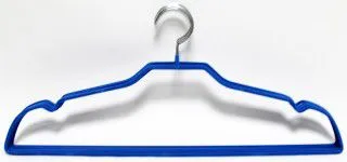 Вешалка NATAM набор металические флокированные 5шт (синий)