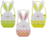 Корзинка Пасхальный зайчик 20см 