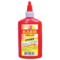 Клей канцелярский ПВА 125г ЛУЧ Супер