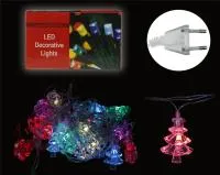 Гирлянда светодиодная Елочки, длина 5м 28 ламп Цвет: мультиколор