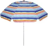 Зонт пляжный Принт d240см h220см с наклоном и покрытием из нагрева /Добросад