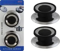 ручка для крышек, 2шт, металл/пластик