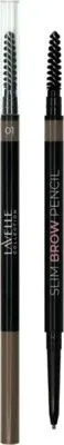 Карандаш косметический LAVELLE COLLECTION Slim Brow Pencil для бровей автоматический  (т.01 светло-коричневый)