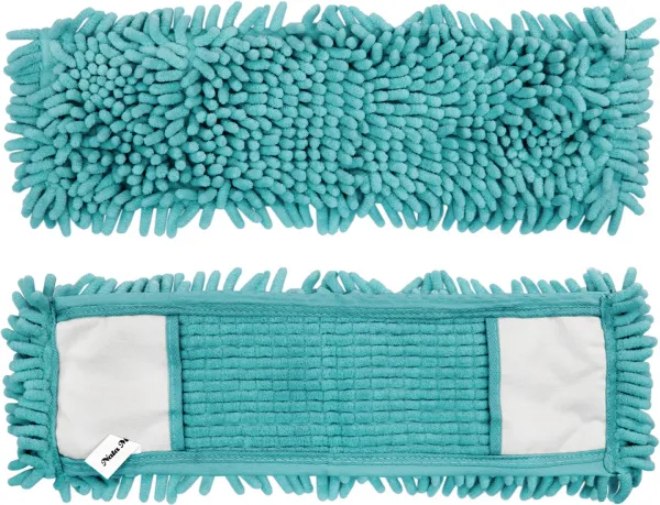 Запасная часть-МОП NataM из микрофибры к швабре 90262, длинный ворс Размер 43х13см (цвет: мятный)