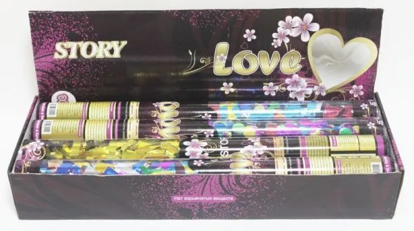 Пневмохлопушка Love Story 60см