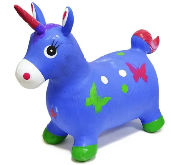 Игрушка Прыгунок Единорог, тканевый чехол