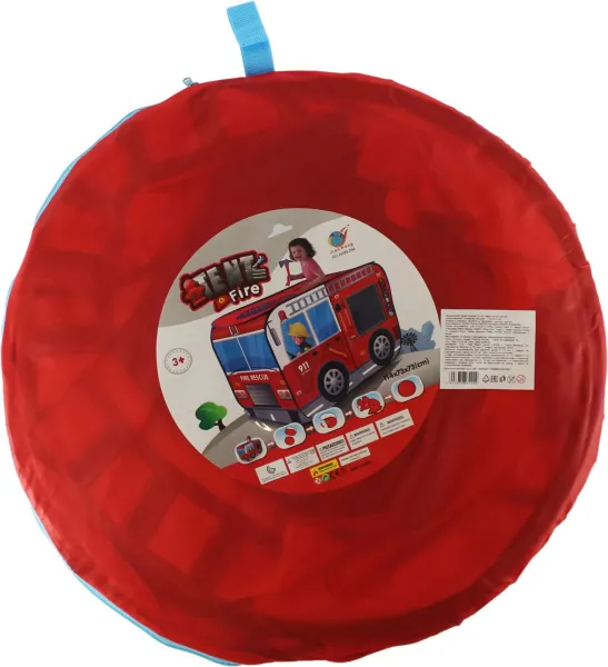 Игровая палатка-домик Пожарная машина 114х73х73см Размер в упаковке: 38х38х5см