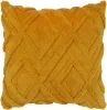 Подушка наволочка декоративная 45х45см Коллекция Ромб, фланель (Цвет: горчичный)