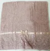Полотенце махровое 40х90см плотность 430гр/м цвет пудровый