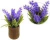 Декоративная лаванда в горшке из силикона и пластика 18см
