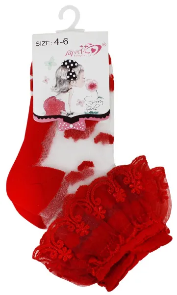 Носки детские капрон (р.1-3 красный)