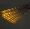 Гирлянда светодиодная Метеоритный дождь с эффектом падающей капли 2.3м 8 ламп кабель 70см (Цвет ламп: желтый. // SYDA-041957)