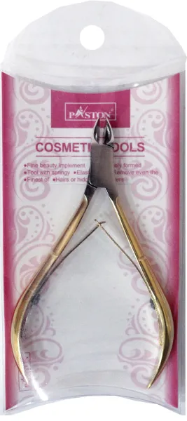 Кусачки для ногтей PASTON золотистая ручка