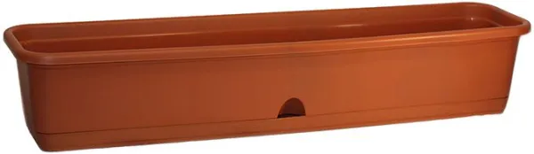 Балконный ящик с поддоном 800мм (терракот)