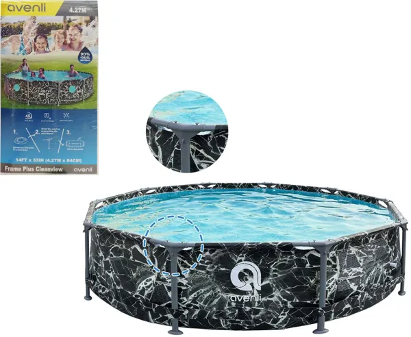 Бассейн каркасный d427х84см 10825л, для взрослых (в комплекте ремонтная заплата)