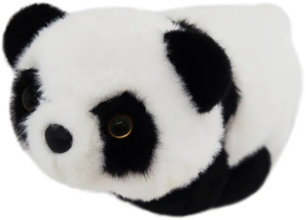черно-белый плюшевый браслет панда