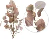Терракотовая декоративная ветка листья эвкалипта 86см