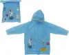 Дождевик детский на кнопках, с отделением для рюкзака EVA (р.120-130 голубой)