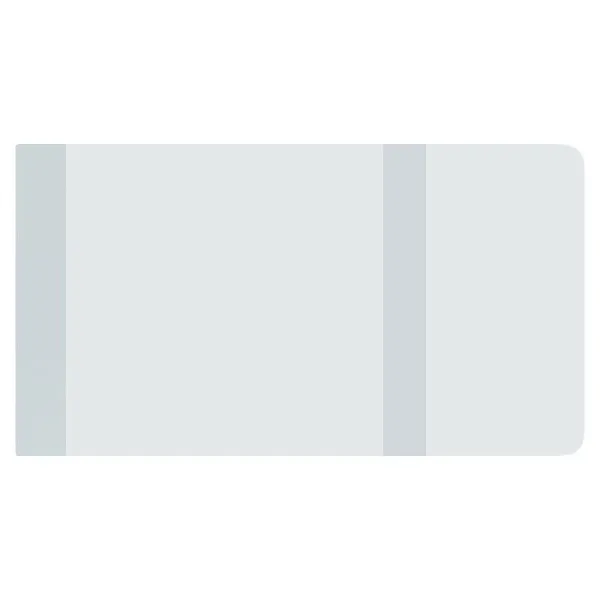 Обложка 232х450мм для учебника универсальная ТСП ПВХ 100мкм прозрачная