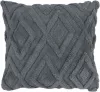 Подушка наволочка декоративная 45х45см Коллекция Ромб, фланель (Цвет: серый)
