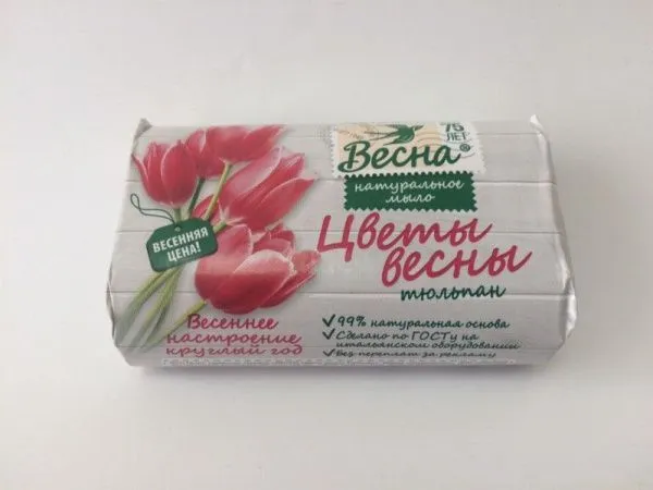 мыло туалетное цветы весны 90г купить оптом