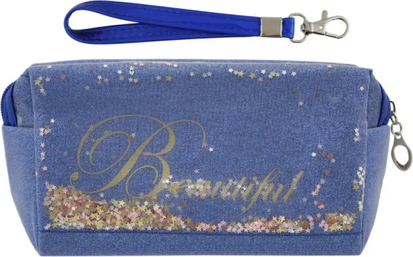 Косметичка-куб LADYMIX Вуаль (синий)