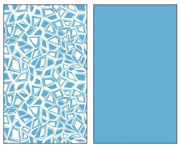 Набор салфеток столовых Геометрия 38х63см 2шт (цвет: голубой)